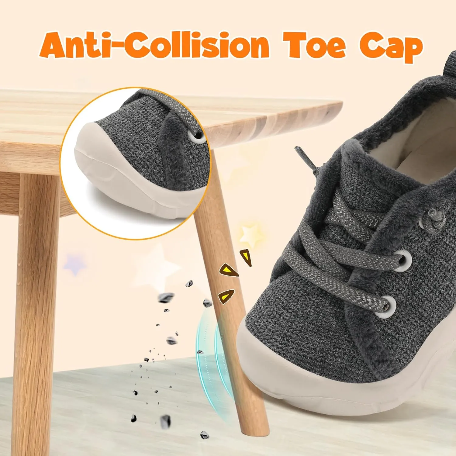 FEETCITY Wide Boys & Girls Winter Shoes - Barefoot & Walking Shoes, Slip On, Tennis Design