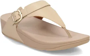 FitFlop Women's Lulu Adjustable Leather Toe-Post Sandals Wedge