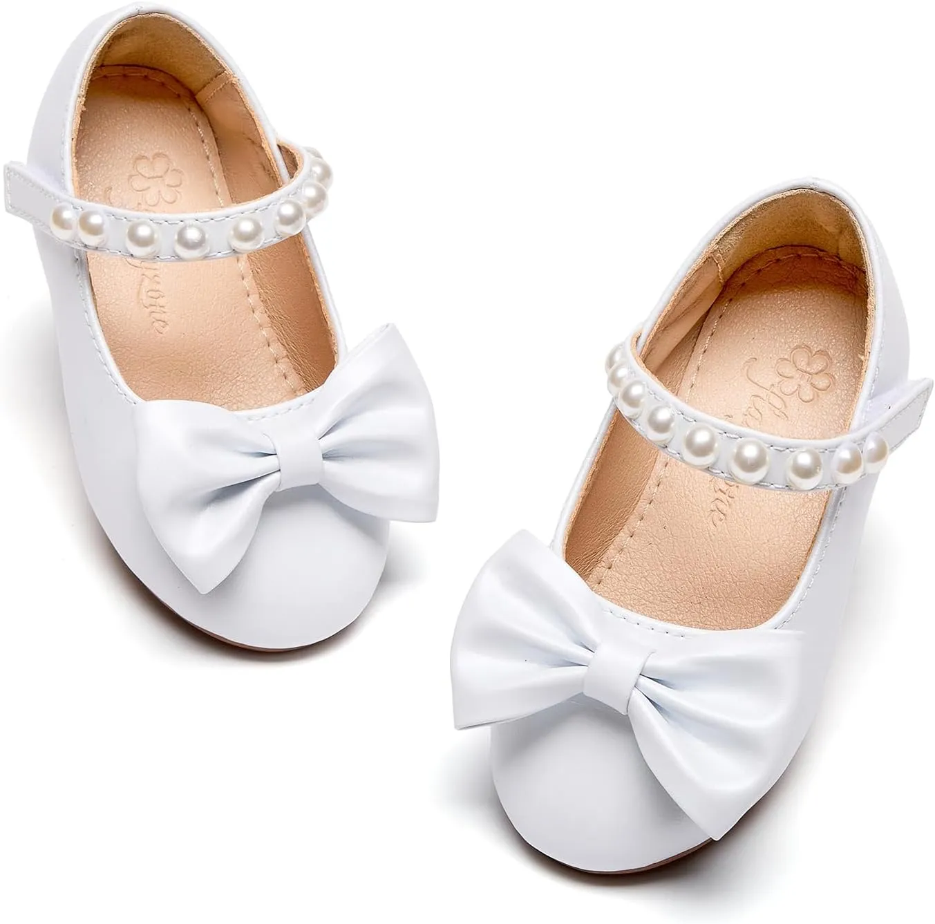 Flaryzone Toddler/Little Girls' Ballerina Flat Mary Jane Princess Dress Shoes - Wedding School Party