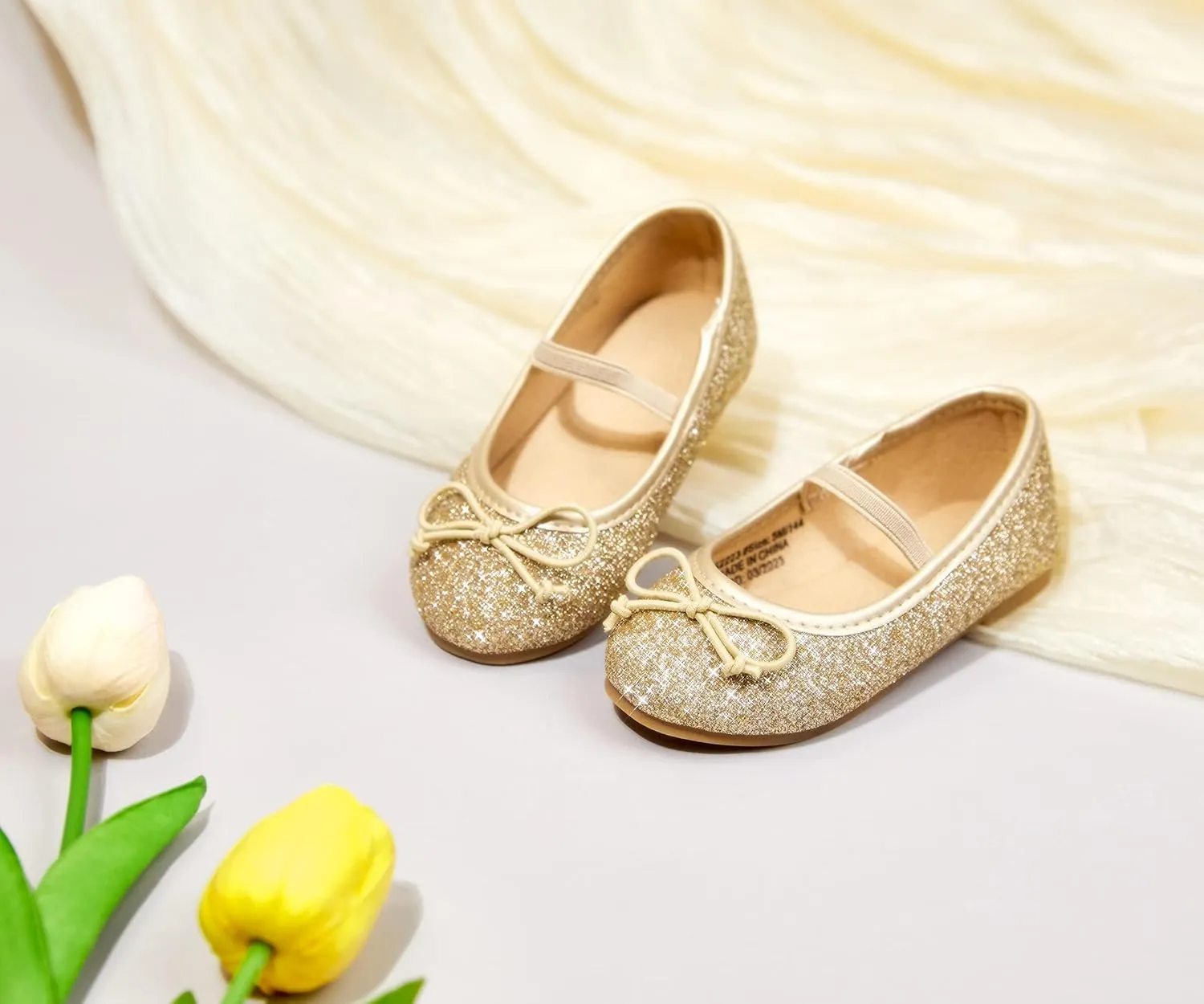 Flaryzone Toddler/Little Girls' Ballerina Flat Mary Jane Princess Dress Shoes - Wedding School Party
