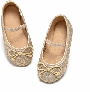 Flaryzone Toddler/Little Girls' Ballerina Flat Mary Jane Princess Dress Shoes - Wedding School Party