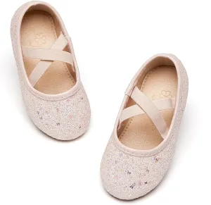 Flaryzone Toddler/Little Girls' Ballerina Flat Mary Jane Princess Dress Shoes - Wedding School Party