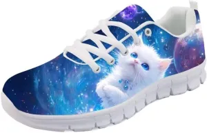 Forchrinse Spiral Tie Dye Print Running Shoe for Men/Women,Lightweight Fashion Sneakers Road Walking Shoes