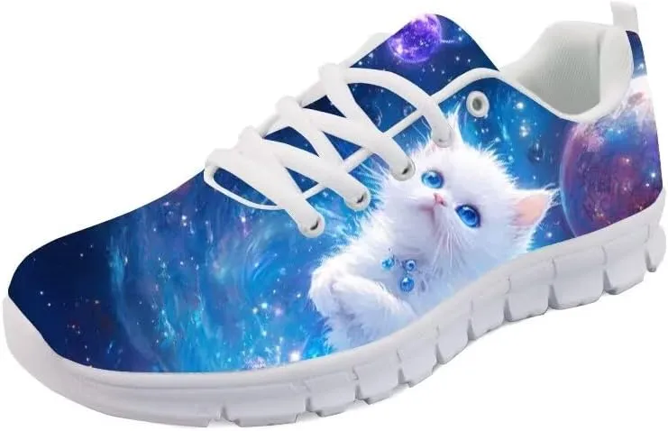 Forchrinse Spiral Tie Dye Print Running Shoe for Men/Women,Lightweight Fashion Sneakers Road Walking Shoes