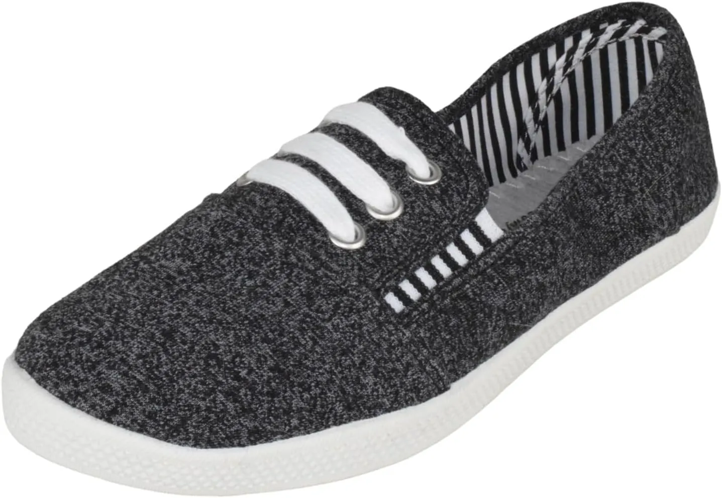 Forever Flat Women's Shoes Linen Canvas Slip-On Sneakers Lace Up Loafers Comfortable Fashion Sneakers Always-02