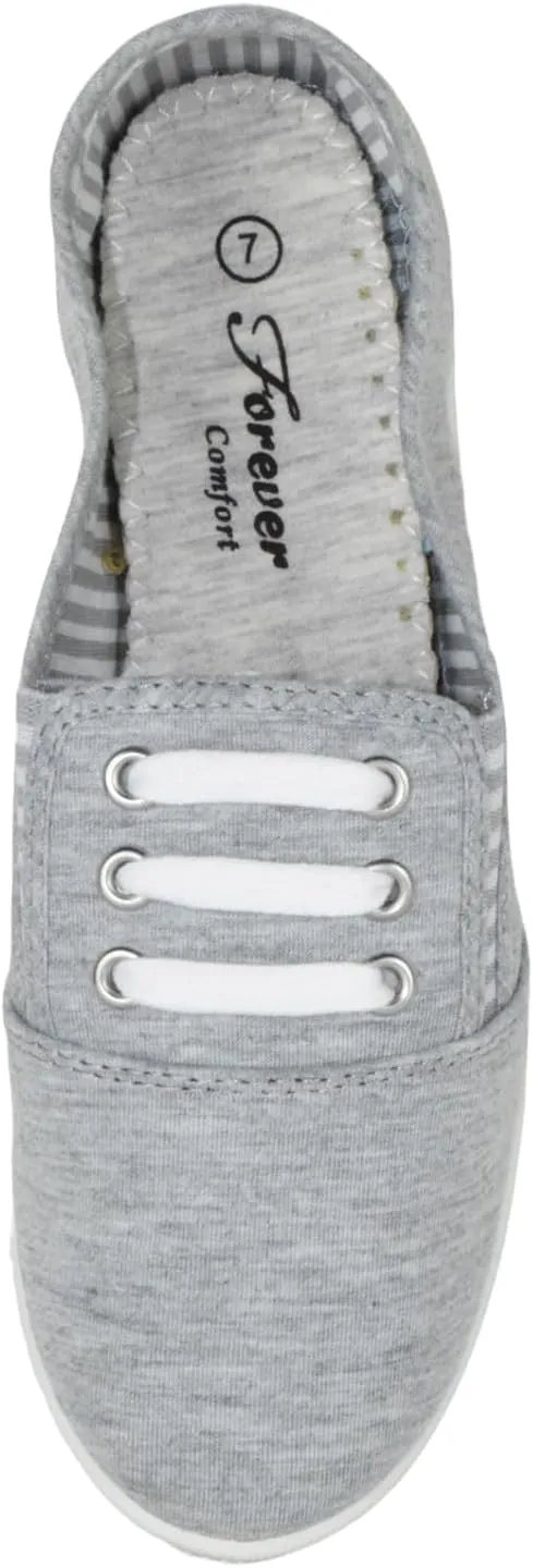 Forever Flat Women's Shoes Linen Canvas Slip-On Sneakers Lace Up Loafers Comfortable Fashion Sneakers Always-02
