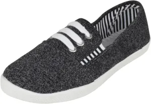 Forever Flat Women's Shoes Linen Canvas Slip-On Sneakers Lace Up Loafers Comfortable Fashion Sneakers Always-02