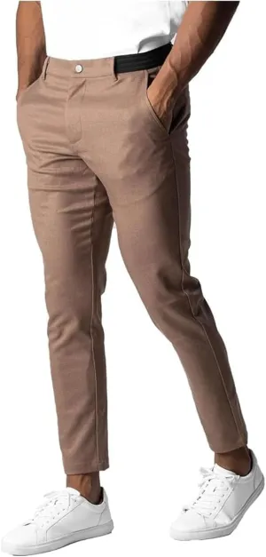 Foueo Active Chinos, Active Chinos Pants, Mens Chinos Slim Fit Stretch Skinny Tapered Dress Pants Casual Solid Trousers