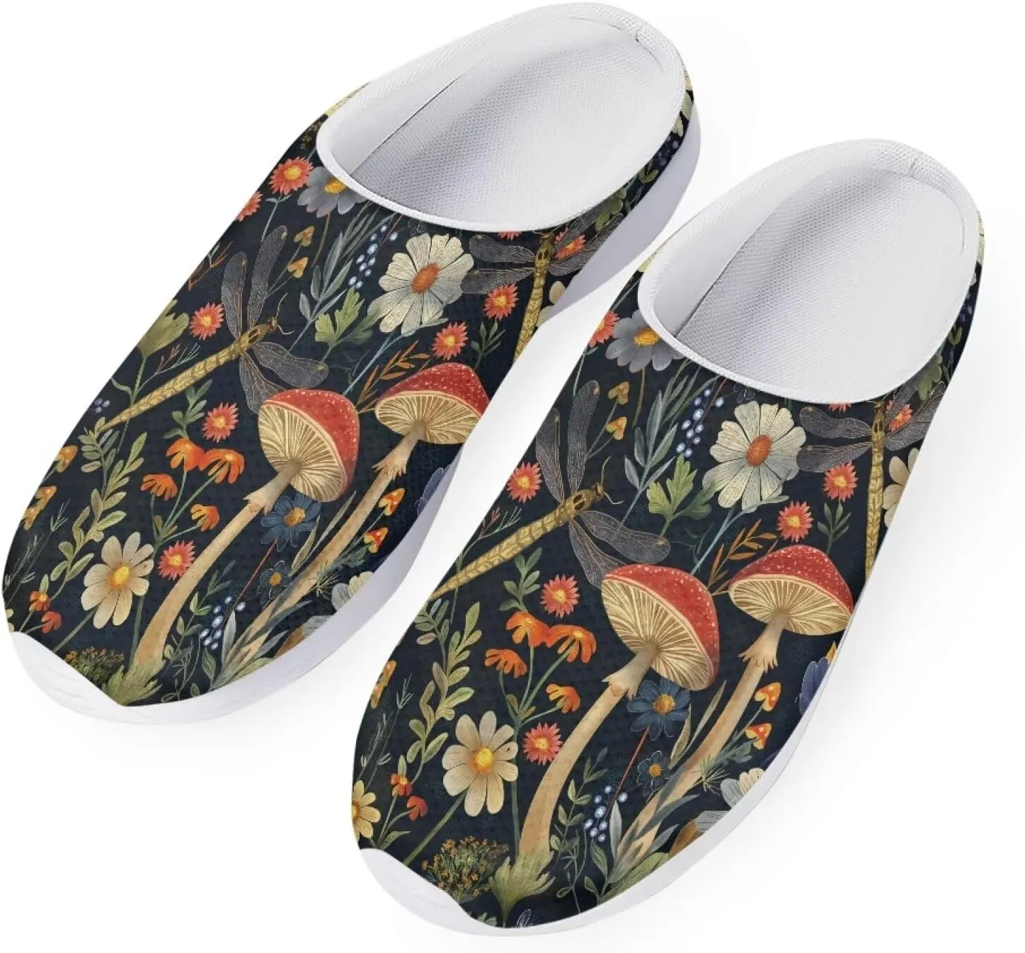 Garden Shoes Slip On for Womens Cute Garden Clogs Outdoor Garden Sandals Mesh Garden Loafers