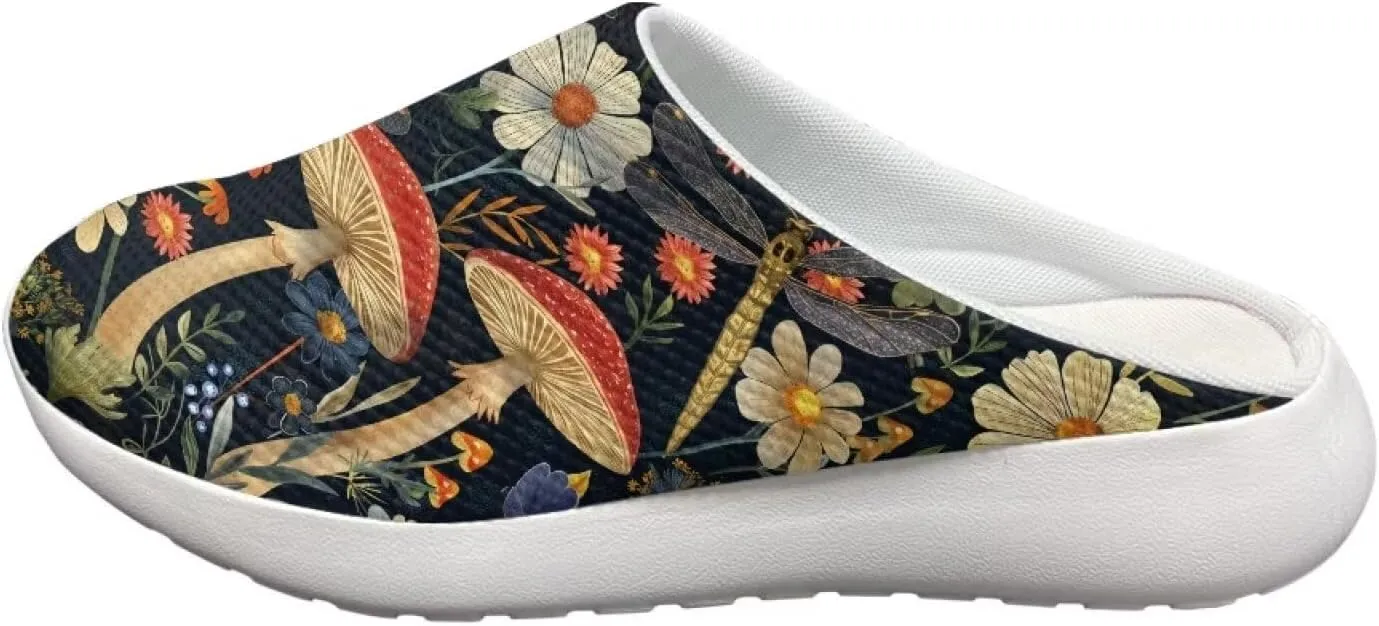 Garden Shoes Slip On for Womens Cute Garden Clogs Outdoor Garden Sandals Mesh Garden Loafers