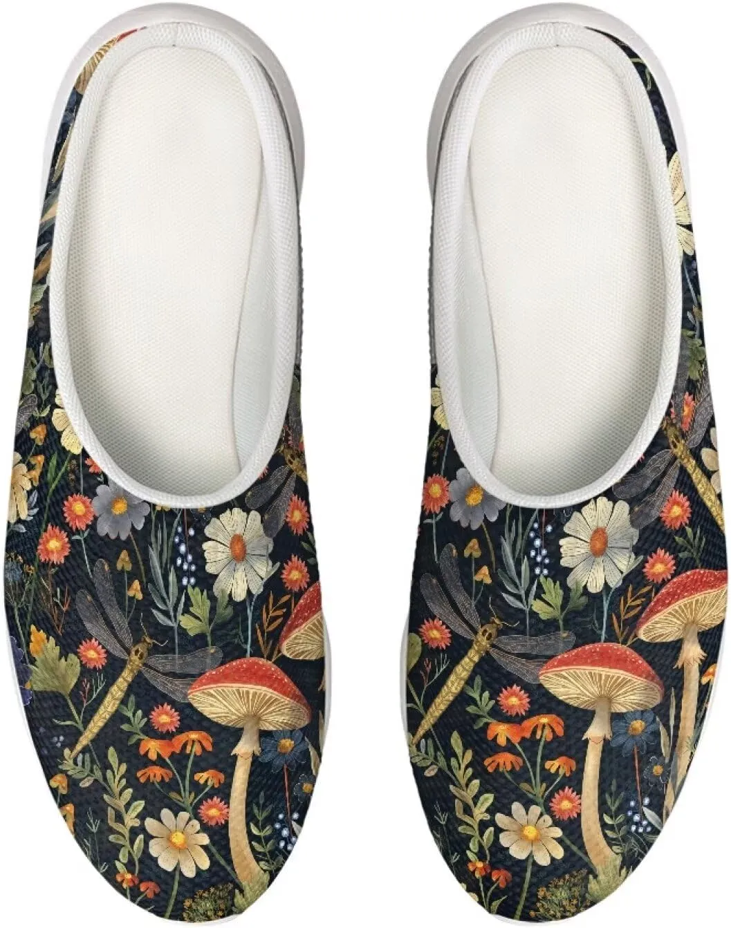 Garden Shoes Slip On for Womens Cute Garden Clogs Outdoor Garden Sandals Mesh Garden Loafers