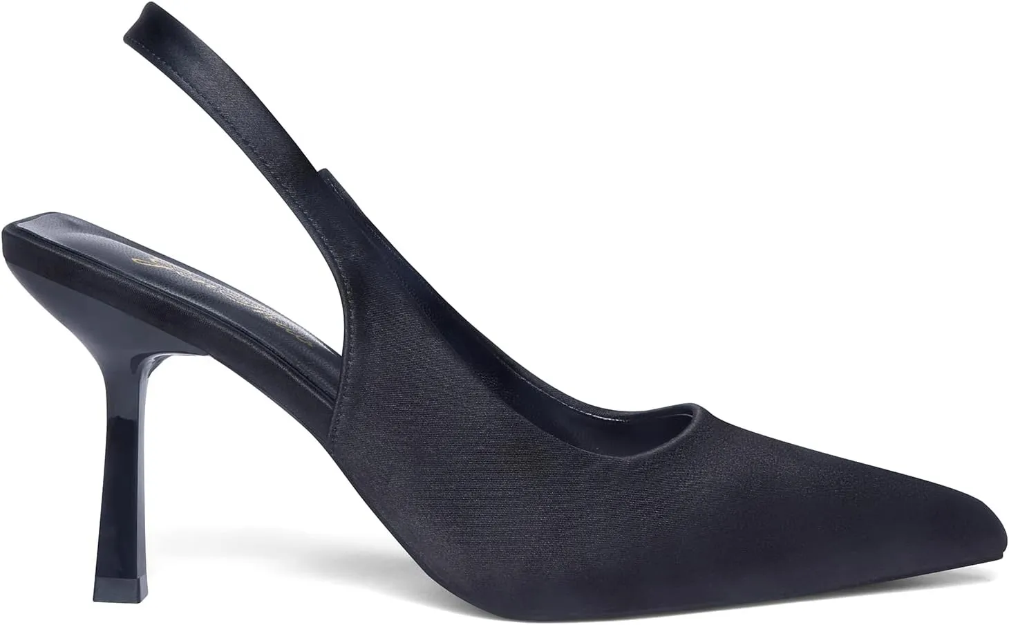 GENSHUO Women's Slingback Kitten Heel Pointed Closed Toe Stiletto Pumps Slip on Elastic Strap Wedding Party Dress Sandals Shoes
