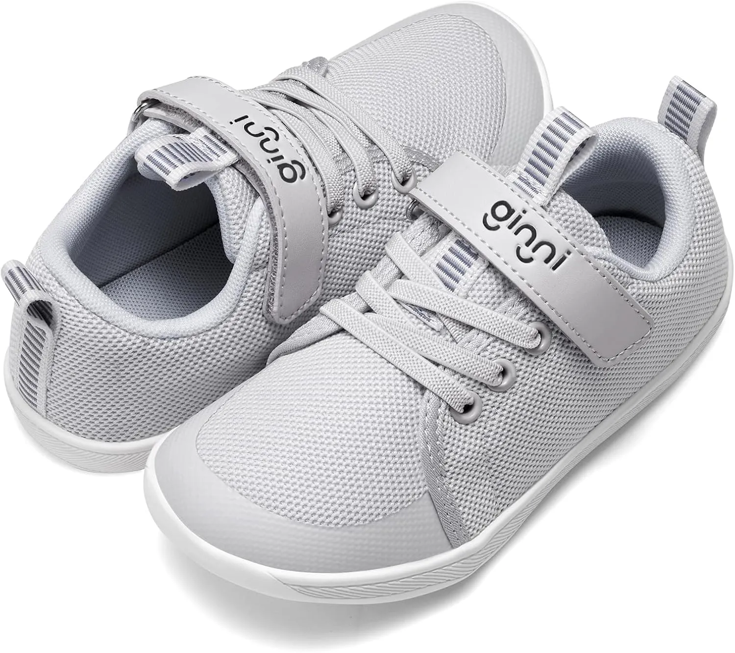 GINNI Little Big Kids Wide Barefoot Shoes Boys Girls Walking Shoes Minimalist Sneakers Lightweight Breathable Girls Wide Toe Box Shoes Zero Drop Sole Naturally Splay Kids Barefoot Running Shoes