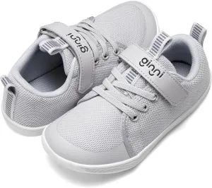 GINNI Little Big Kids Wide Barefoot Shoes Boys Girls Walking Shoes Minimalist Sneakers Lightweight Breathable Girls Wide Toe Box Shoes Zero Drop Sole Naturally Splay Kids Barefoot Running Shoes