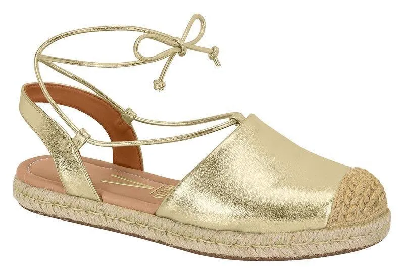 Golden Espadrilles Sandals.