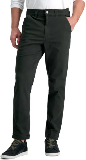 Haggar Men's The Active Series Slim/Straight Fit Flat Front Pant