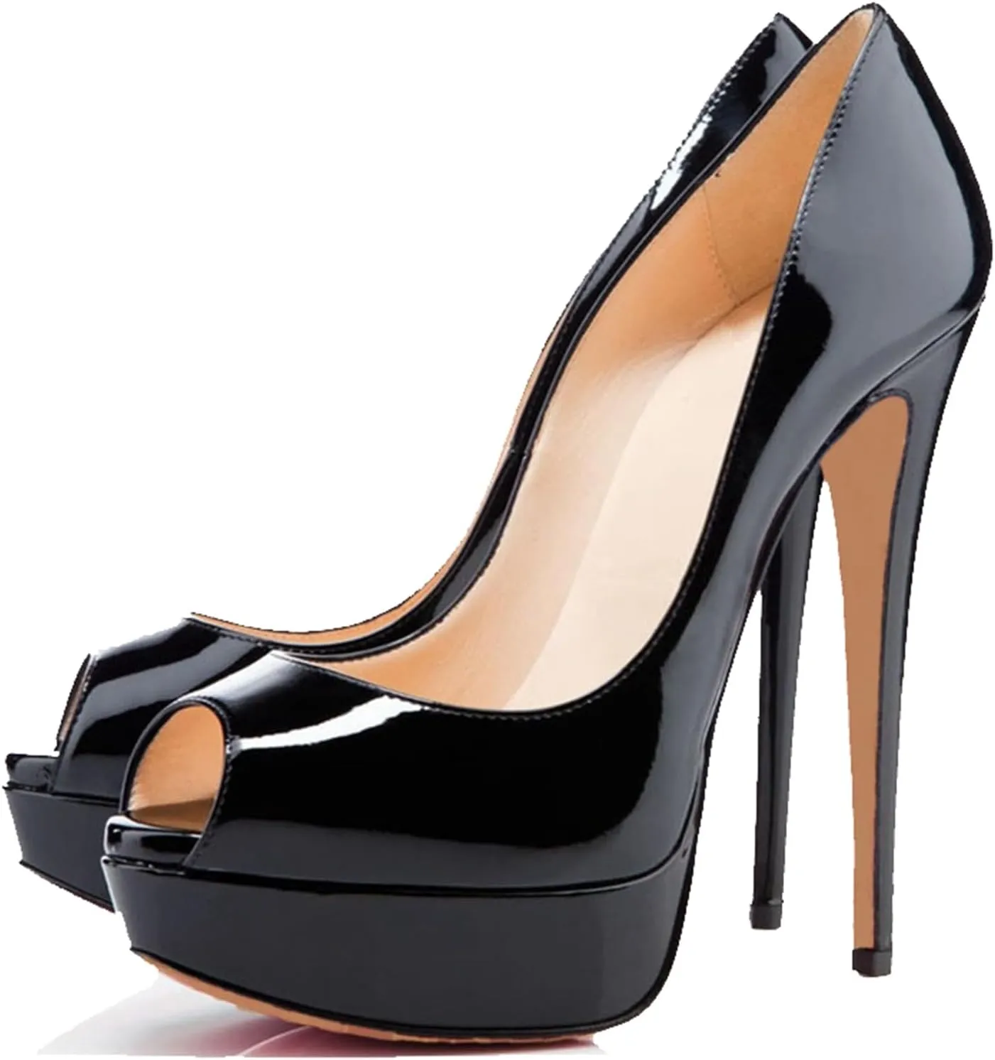 Hanfike Platform Sexy High Heels for Women Peep Toe Summer Dress Sandals Shoes