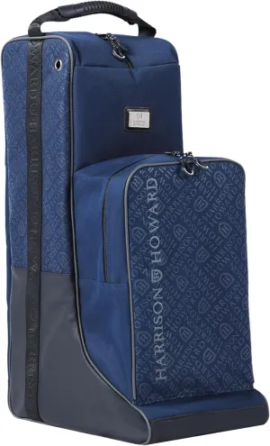 Harrison Howard Tall Boot Bag Equestrian Boot Travel Bag for Storing Helmet, Horse Whip Accessories Boot Storage Bag Navy