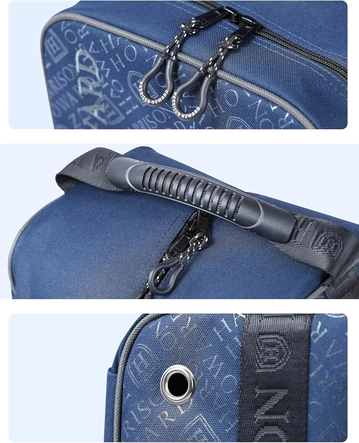 Harrison Howard Tall Boot Bag Equestrian Boot Travel Bag for Storing Helmet, Horse Whip Accessories Boot Storage Bag Navy