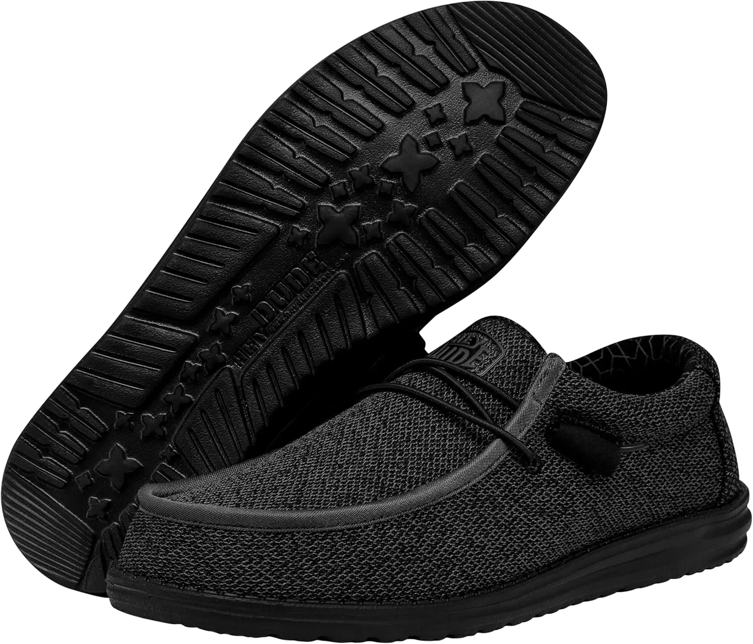 Hey Dude Men's Wally Sox | Retired Men’s Shoes | Men's Lace Up Loafers | Comfortable & Light-Weight