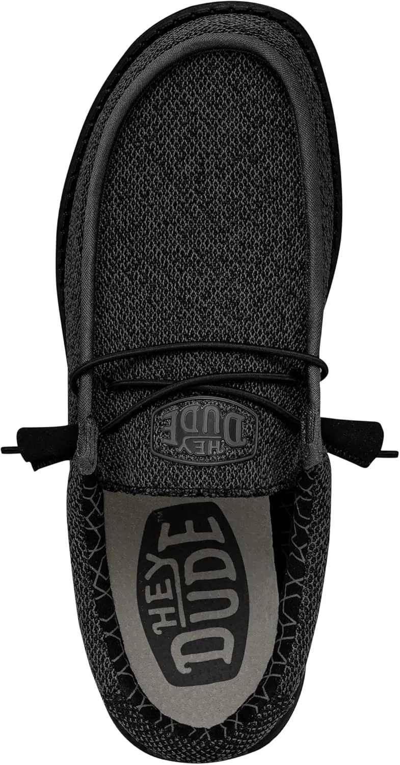 Hey Dude Men's Wally Sox | Retired Men’s Shoes | Men's Lace Up Loafers | Comfortable & Light-Weight