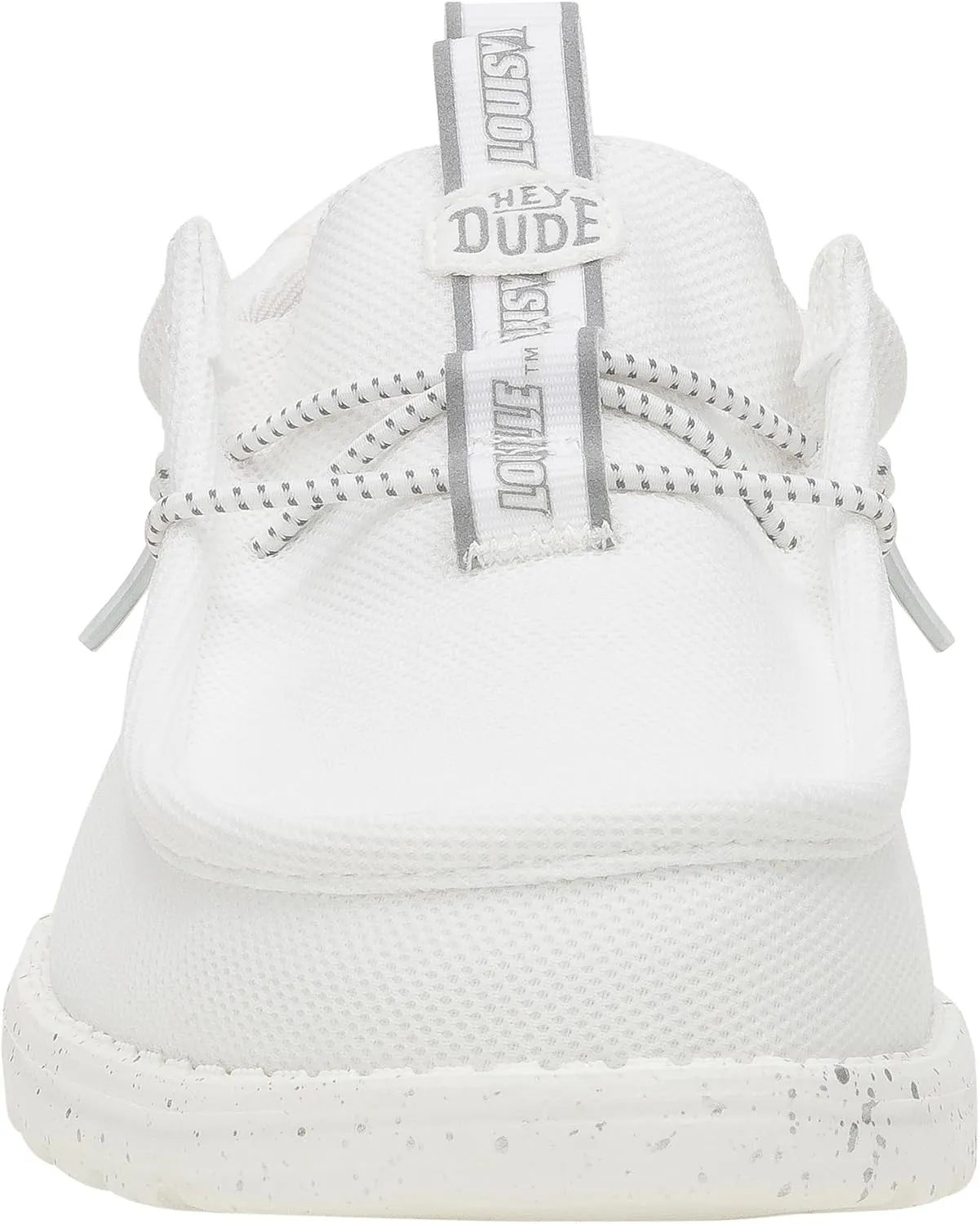 HEYDUDE Wally Collegiate Whites, Men’s Shoes, Men's Slip-on Loafers, Comfortable & Light-Weight