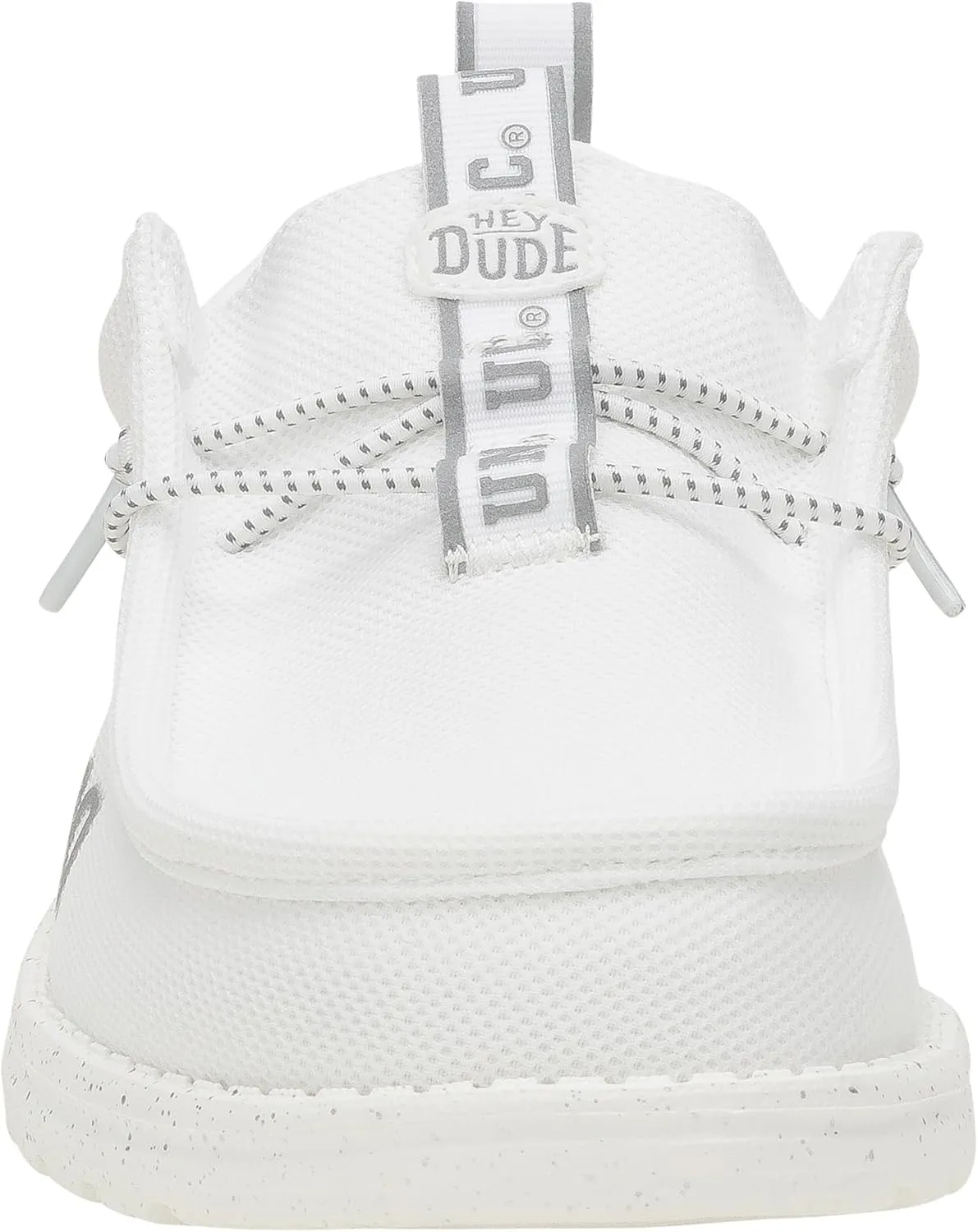 HEYDUDE Wally Collegiate Whites, Men’s Shoes, Men's Slip-on Loafers, Comfortable & Light-Weight