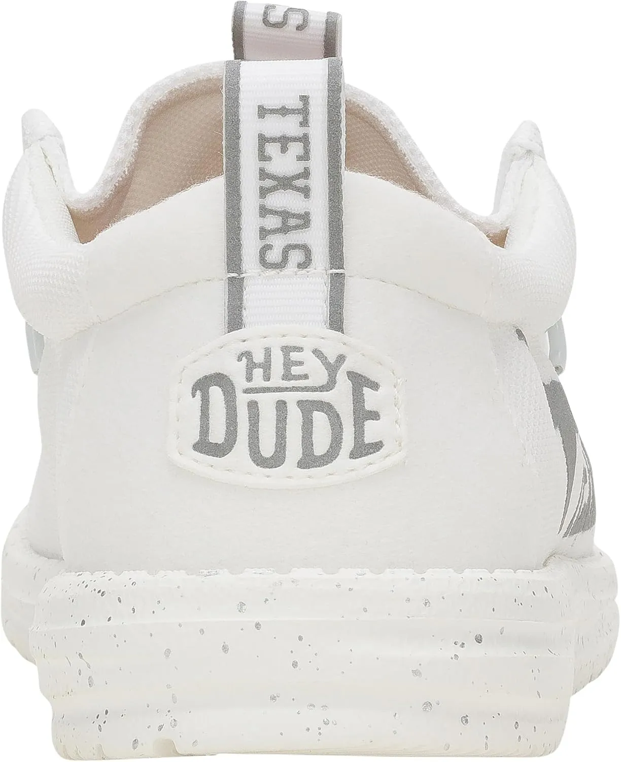 HEYDUDE Wally Collegiate Whites, Men’s Shoes, Men's Slip-on Loafers, Comfortable & Light-Weight