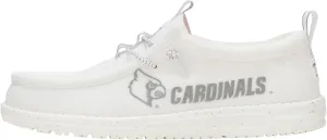HEYDUDE Wally Collegiate Whites, Men’s Shoes, Men's Slip-on Loafers, Comfortable & Light-Weight