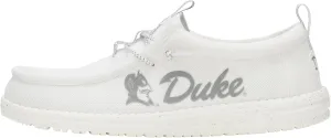 HEYDUDE Wally Collegiate Whites, Men’s Shoes, Men's Slip-on Loafers, Comfortable & Light-Weight