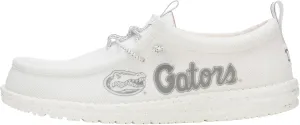 HEYDUDE Wally Collegiate Whites, Men’s Shoes, Men's Slip-on Loafers, Comfortable & Light-Weight