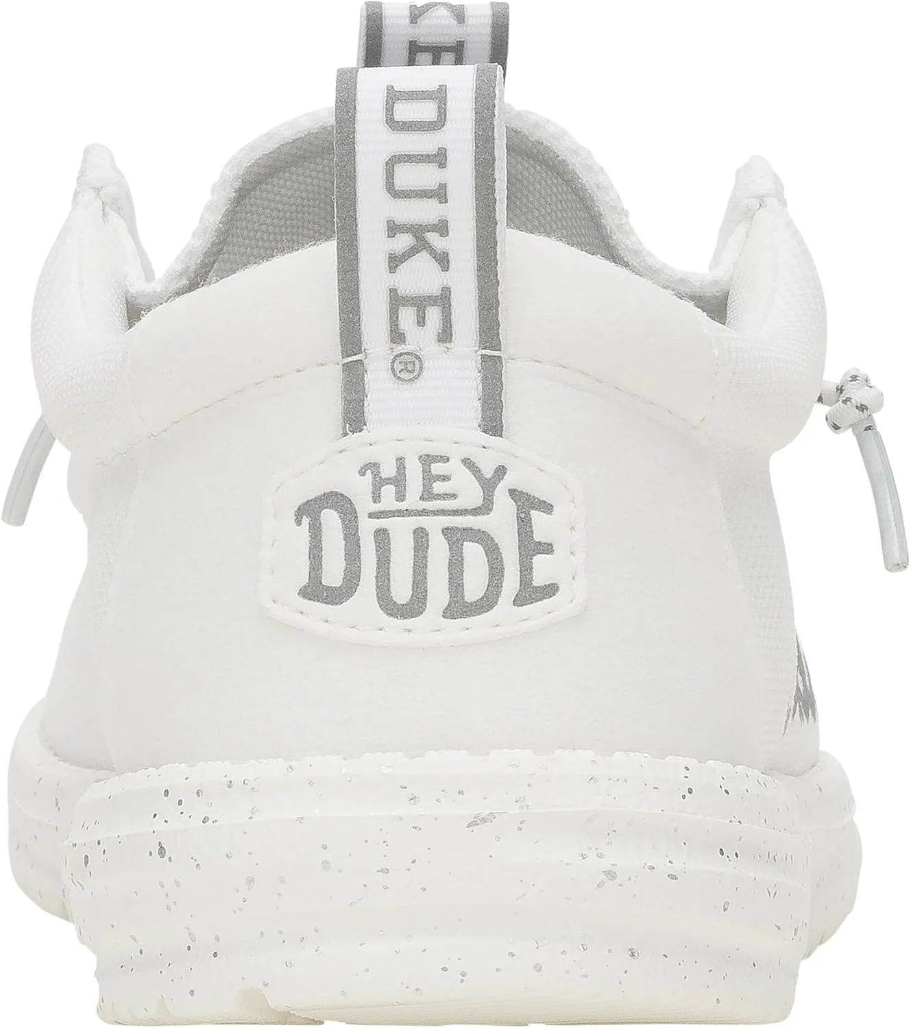 HEYDUDE Wally Collegiate Whites, Men’s Shoes, Men's Slip-on Loafers, Comfortable & Light-Weight