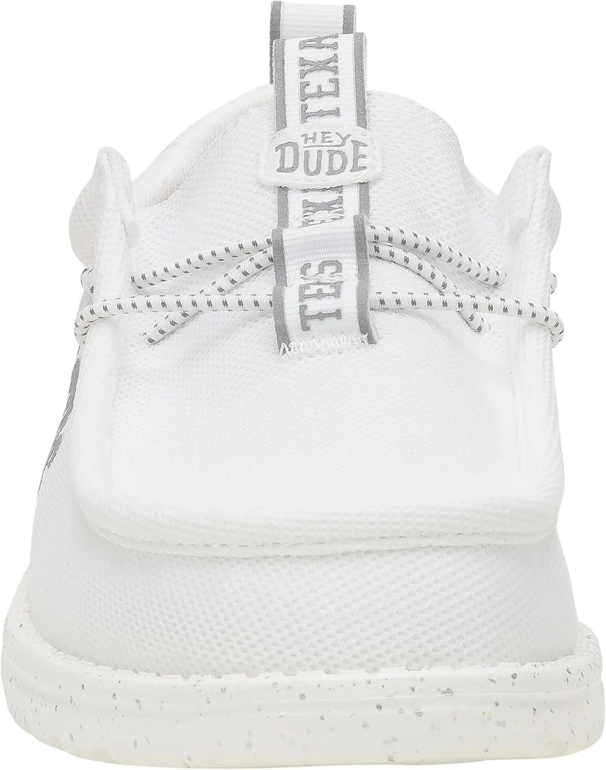 HEYDUDE Wally Collegiate Whites, Men’s Shoes, Men's Slip-on Loafers, Comfortable & Light-Weight