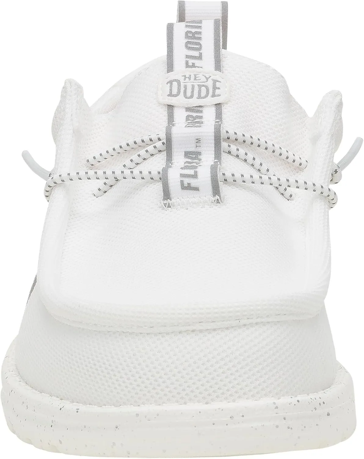 HEYDUDE Wally Collegiate Whites, Men’s Shoes, Men's Slip-on Loafers, Comfortable & Light-Weight