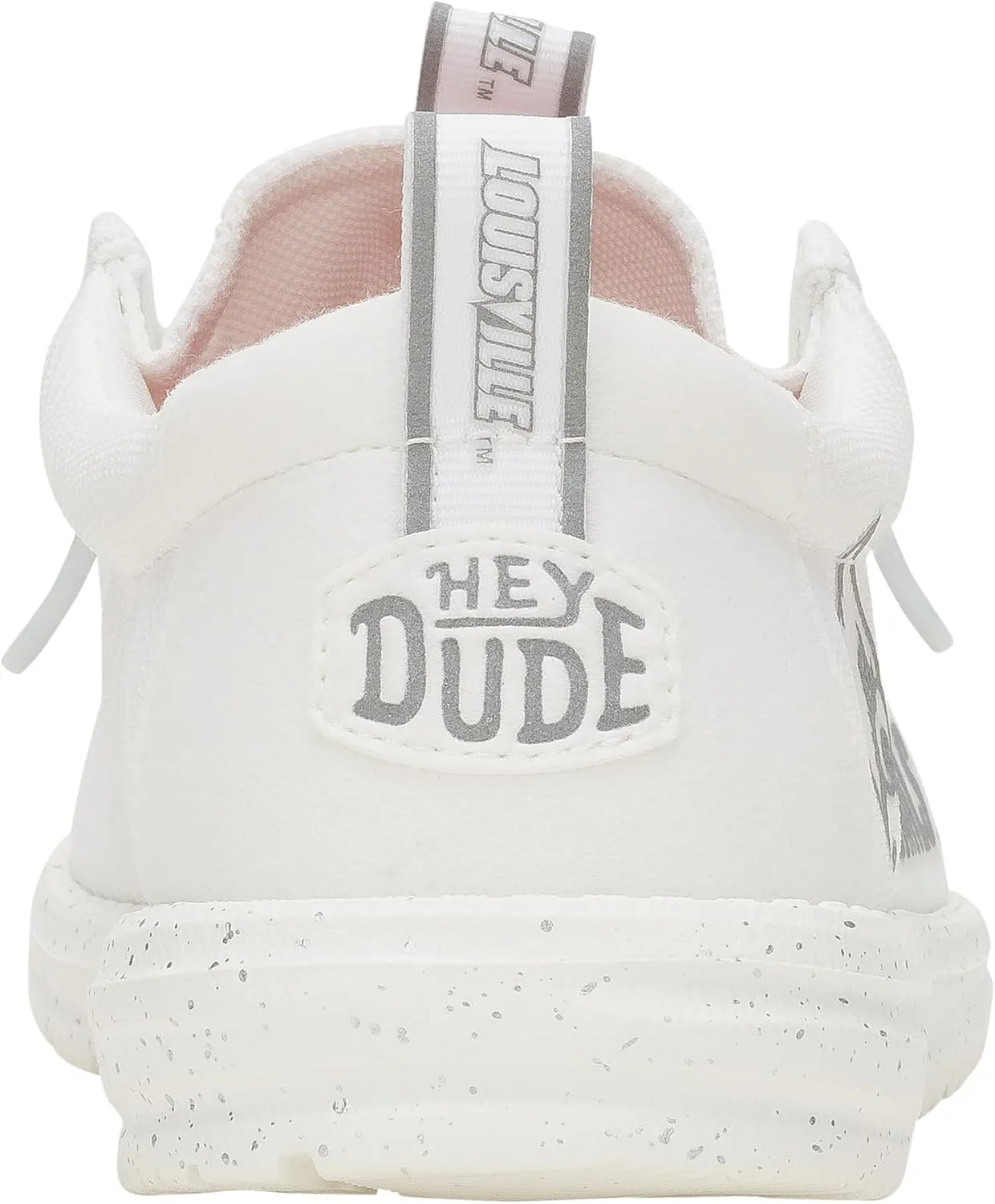 HEYDUDE Wally Collegiate Whites, Men’s Shoes, Men's Slip-on Loafers, Comfortable & Light-Weight