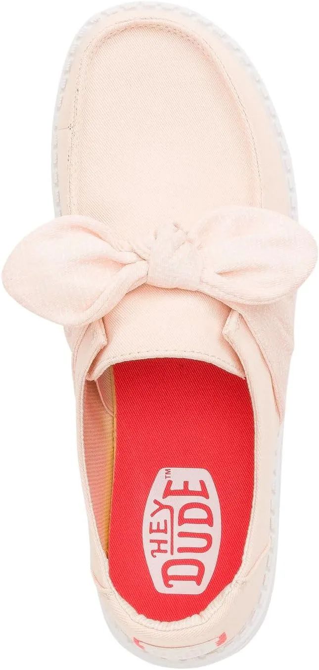HEYDUDE Wendy Bow Essentials, Women’s Shoes, Women’s Slip-on Loafers, Comfortable & Light-Weight