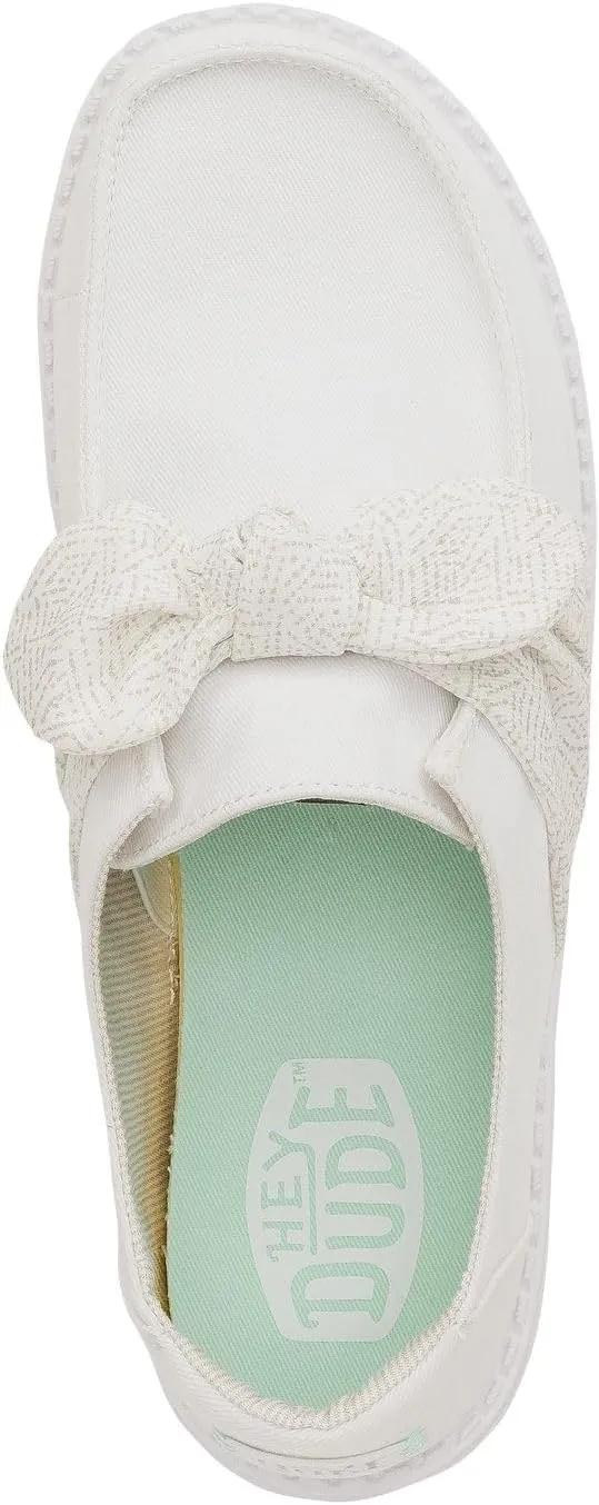 HEYDUDE Wendy Bow Essentials, Women’s Shoes, Women’s Slip-on Loafers, Comfortable & Light-Weight