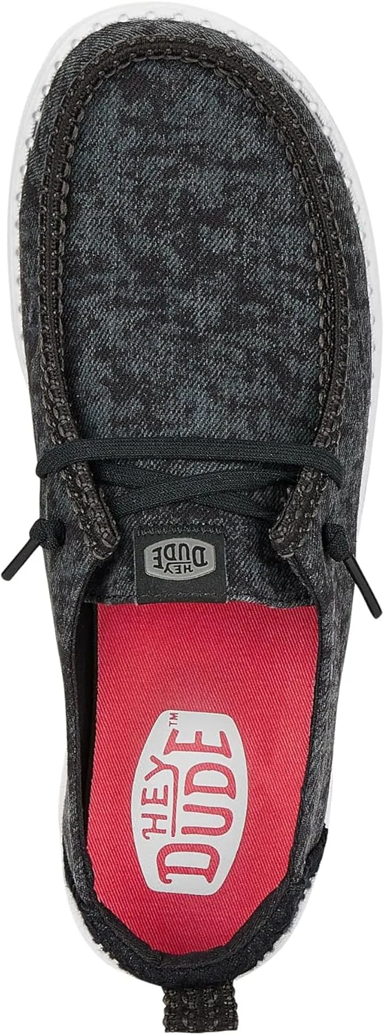 HEYDUDE Wendy Perf Canvas, Women’s Shoes, Women’s Slip-on Loafers, Comfortable & Light-Weight