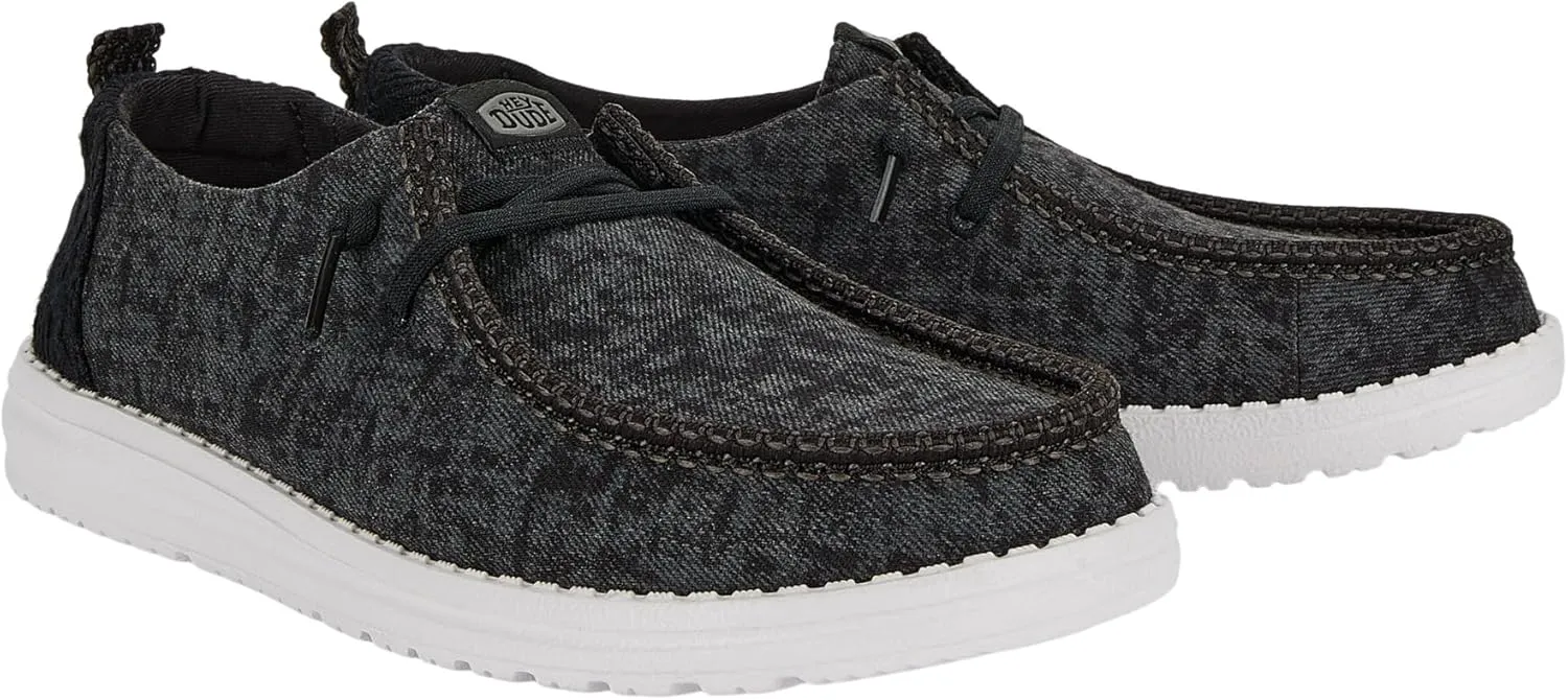 HEYDUDE Wendy Perf Canvas, Women’s Shoes, Women’s Slip-on Loafers, Comfortable & Light-Weight