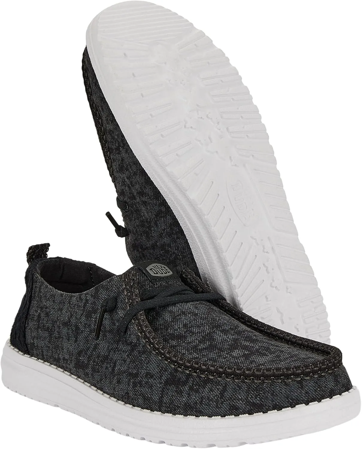 HEYDUDE Wendy Perf Canvas, Women’s Shoes, Women’s Slip-on Loafers, Comfortable & Light-Weight
