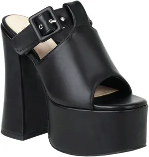 High Heels Womens Platform Chunky Heel Mules Open Toe Sandals Slip On Slides Dress Party Pumps Shoes 15cm
