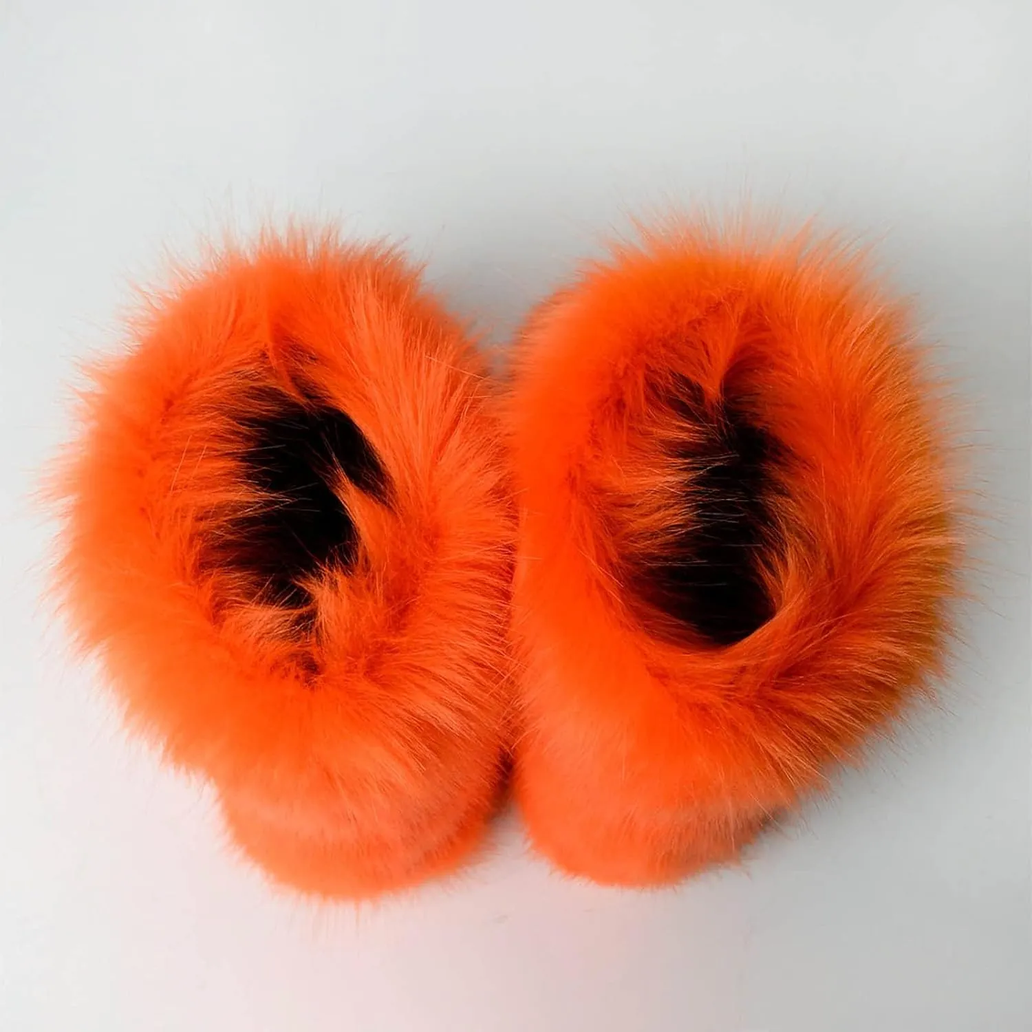 HINDOLA Womens Faux Fur Boots Winter Comfy Plush Warm Snow Boots Fuzzy Fluffy Furry Round Toe Suede Boots Comfortable Winter Ankle Booties Anti Slip Outdoor Indoor Flat Shoes
