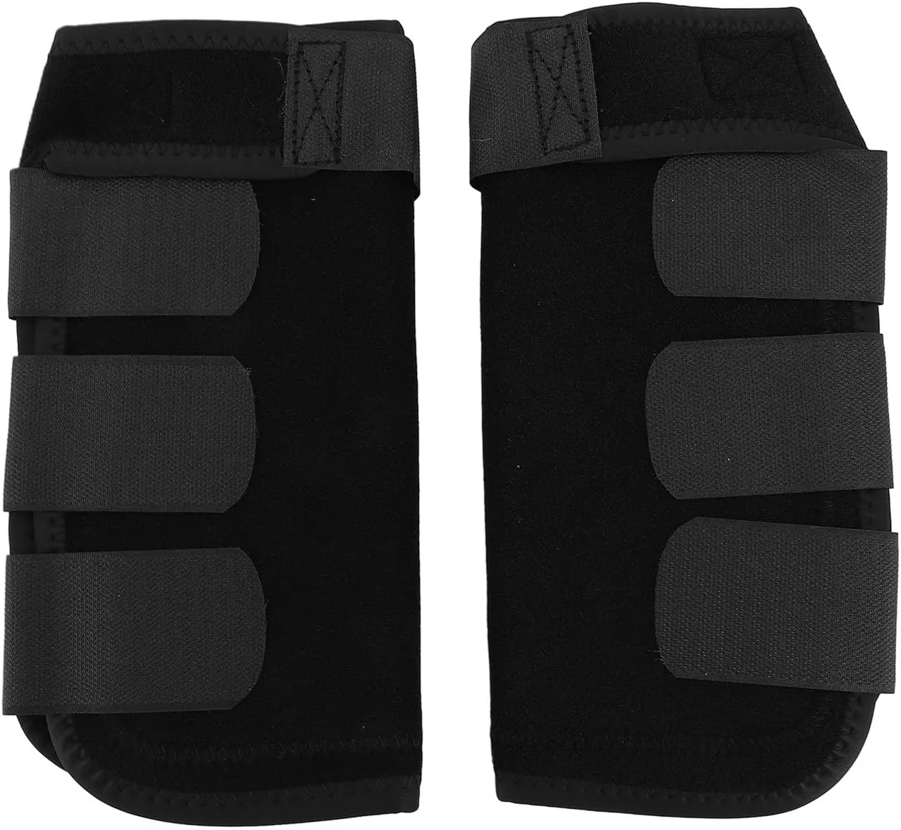 Horse Boots Protective Neoprene Shock Absorbing Reduce Impact Adjustable Straps Horse Leg Guards for Endurance Training