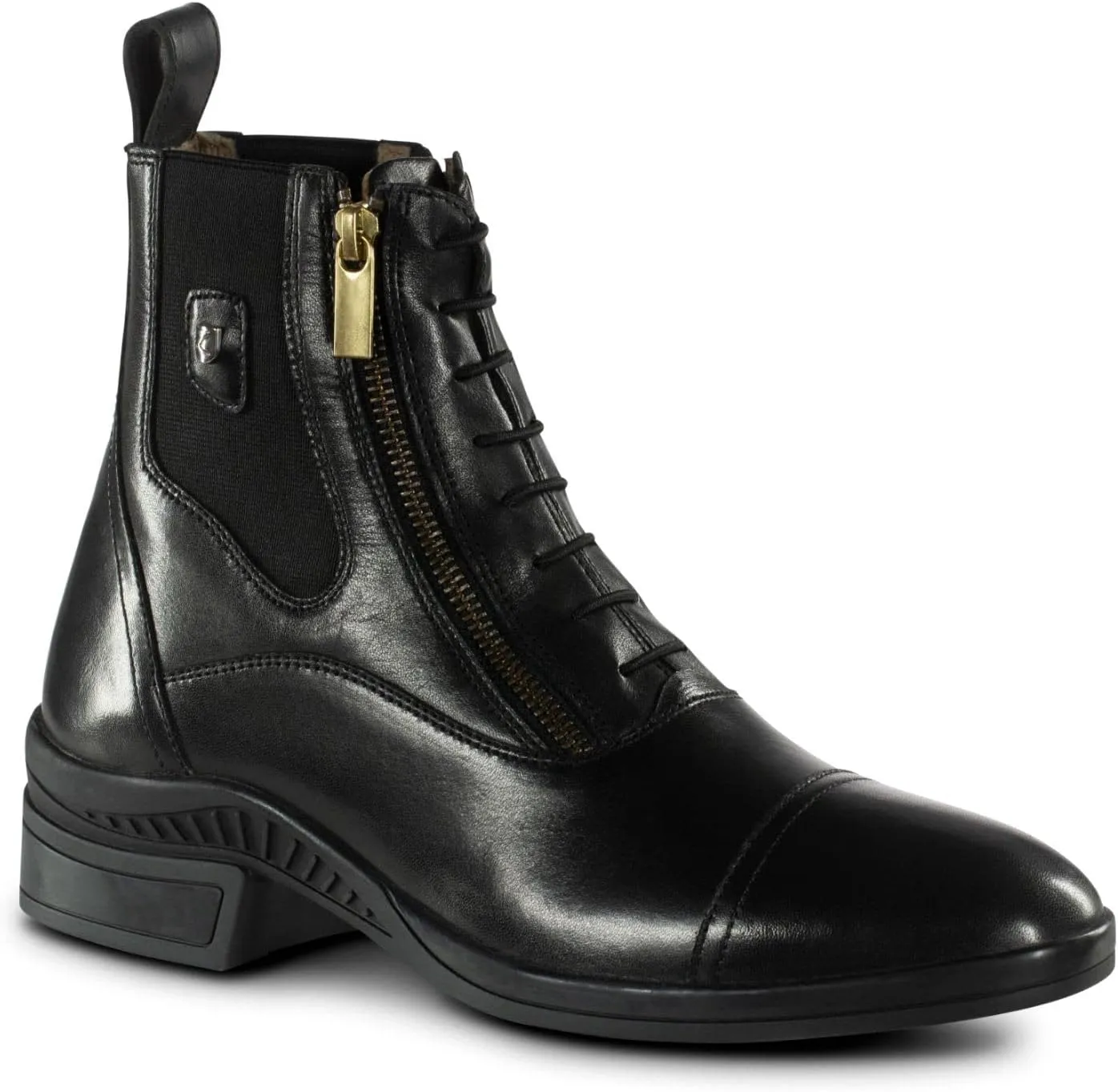 HORZE Highgate Women's Equestrian Leather Paddock Boots with Grippy Soles