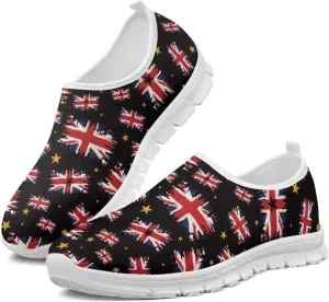 Howilath Flag Print Mens Slip on Shoes Casual Running Sneakers Anti-Skid Loafers with EVA Sole