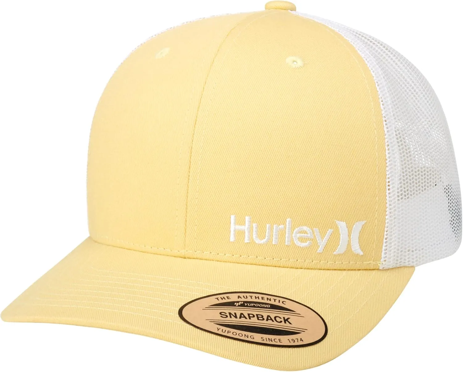 Hurley Men's Trucker Hat - Corp Snap Back Comfortable Curved Bill with Adjustable Snap Closure - Trucker Hats for Men