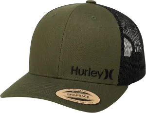 Hurley Men's Trucker Hat - Corp Snap Back Comfortable Curved Bill with Adjustable Snap Closure - Trucker Hats for Men