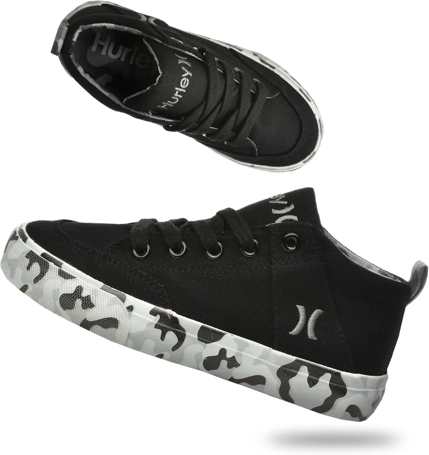 Hurley Roddy Kids High Top Skateboard Sneakers, Sports Shoes for Boys and Girls