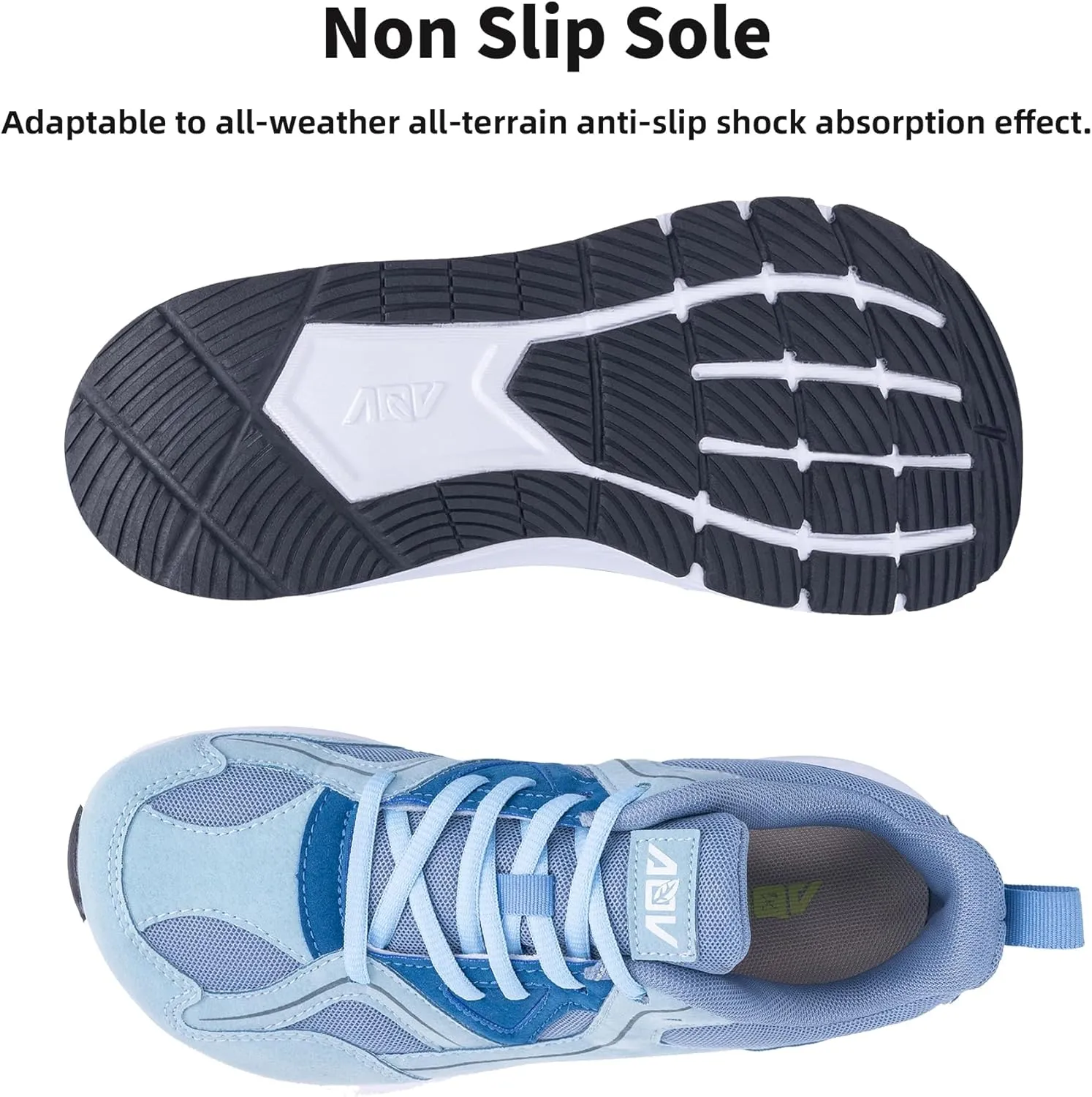 IIV Wide Toe Box Shoes for Women | Arch Support Walking Tennis Sneakers | Orthotic Shoes for Bunions, Plantar Fasciitis