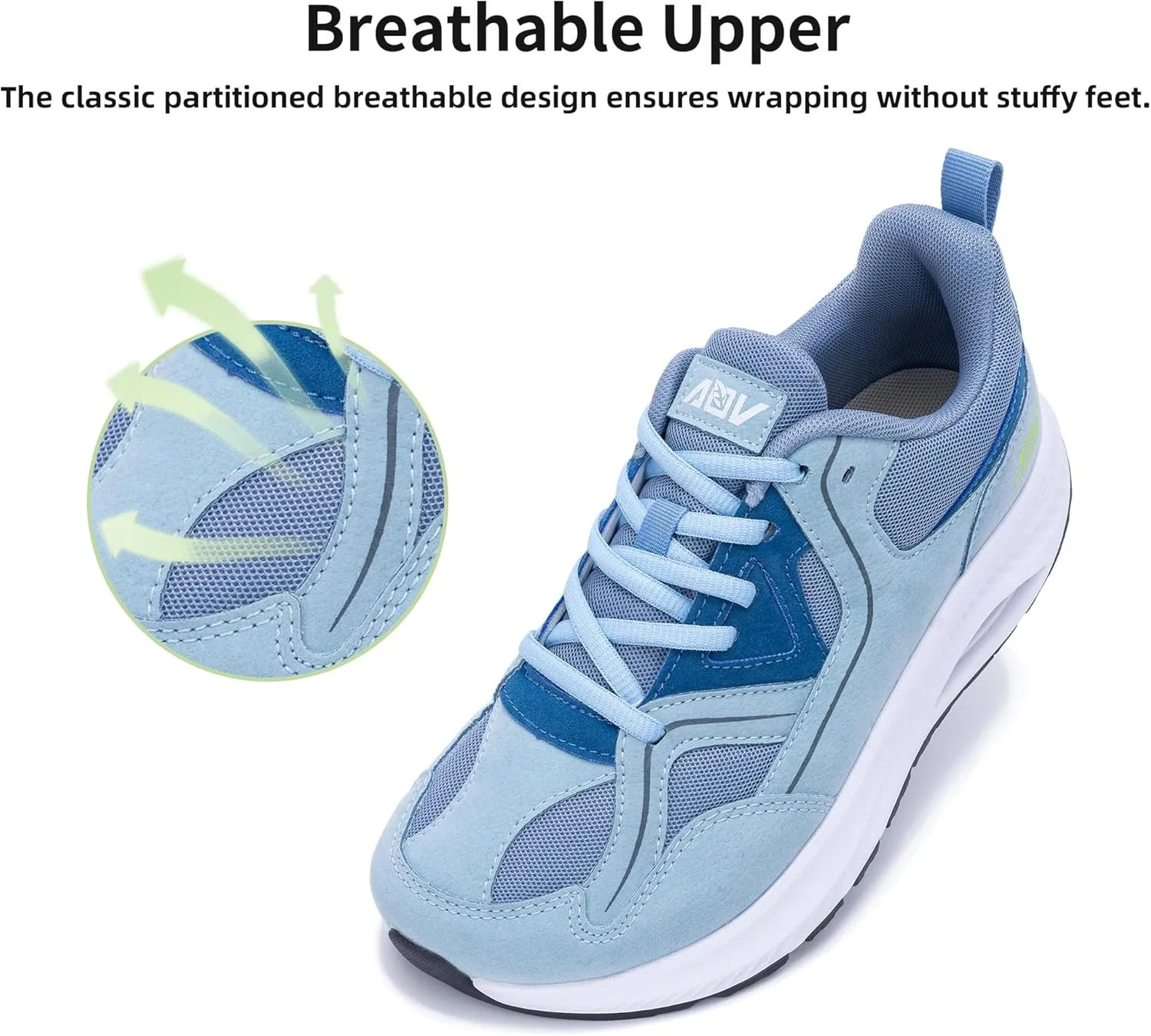IIV Wide Toe Box Shoes for Women | Arch Support Walking Tennis Sneakers | Orthotic Shoes for Bunions, Plantar Fasciitis
